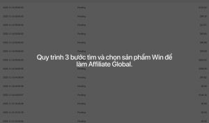 Quy trình 3 bước tìm và chọn sản phẩm Win để làm Affiliate Global.
